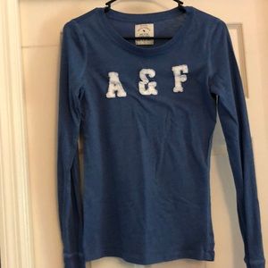 Blue Abercrombie & Fitch Long Sleeve